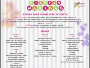 Catering infantil