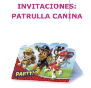 Artículos de fiesta patrulla canina