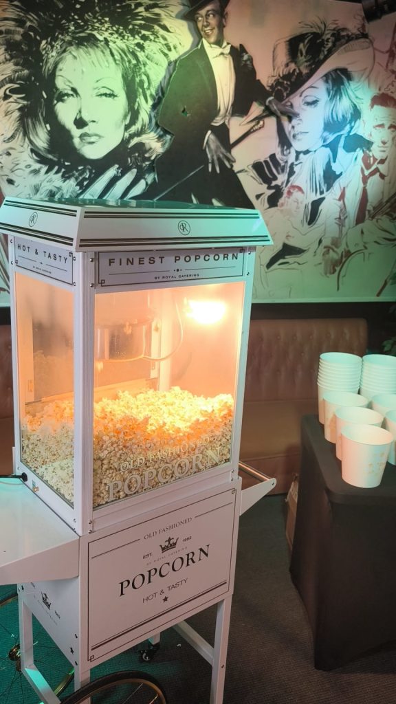 carrito de palomitas blanco para bodas