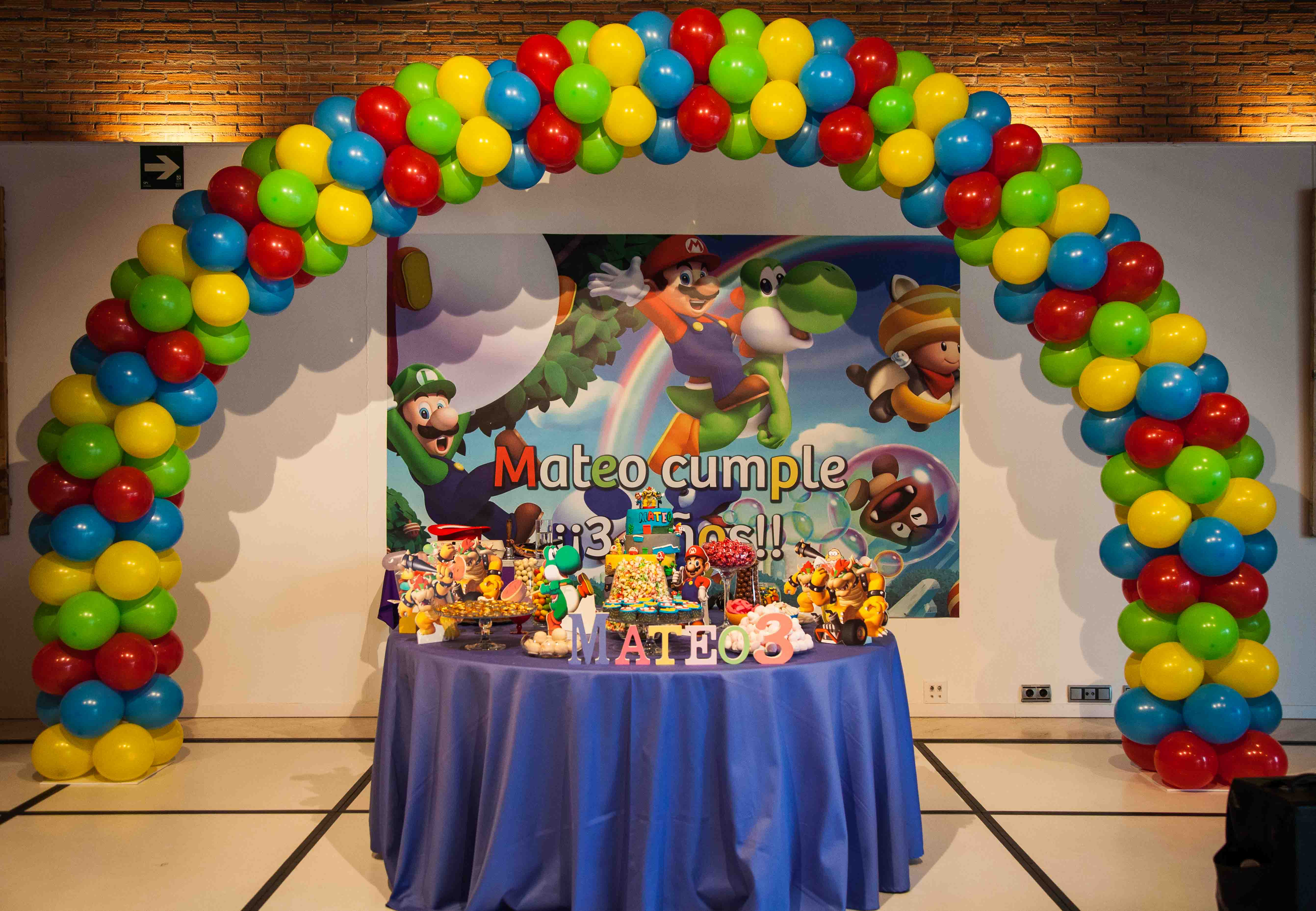 Decoración Cumpleaños Mario Bros en Madrid – Paso a paso